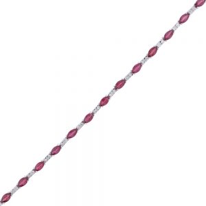 nazar's ruby and diamond tennis bracelet