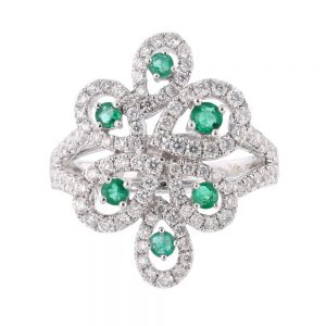 nazar's emerald and diamond ring