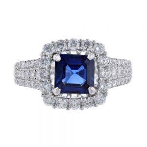 Nazar's Sapphire and diamond GIA ring