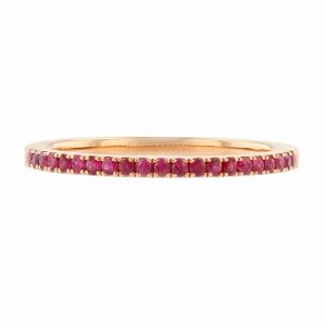 Nazar's Ruby Stackable Ring wedding band