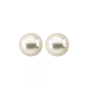 Nazar's 5mm akoya pearl stud earrings 14k white gold