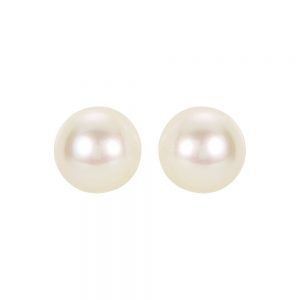 Nazar's 8mm akoya pearl 14k gold stud earrings