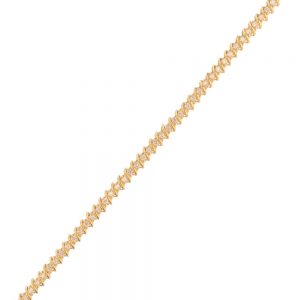 Nazar's 14k yellow gold diamond tennis bracelet