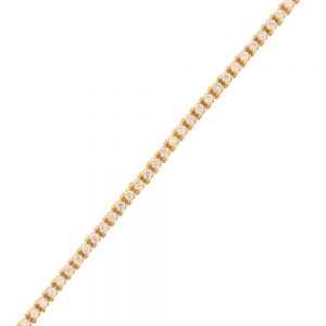 Nazar's 14K yellow gold diamond 3ct tennis bracelet