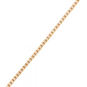 Nazar's 14k yellow gold diamond tennis bracelet