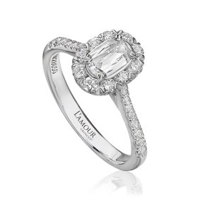 L108-030 L’AMOUR CRISSCUT DIAMOND ENGAGEMENT RING