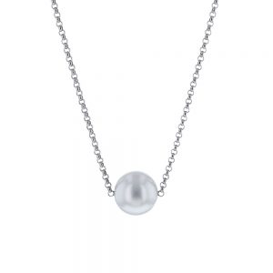 14K White Gold South Sea Pearl necklace