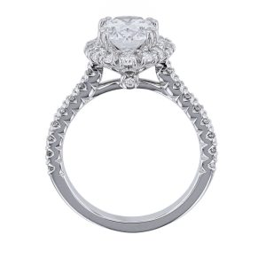 14K White Gold 30 Diamond Engagement Ring