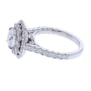 14K White Gold 56 Diamond Engagement Ring