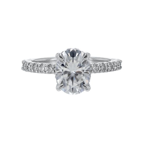 Nazarelle Diamond Accent Halo Engagement Ring