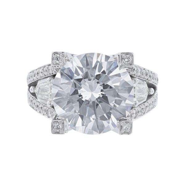 Nazarelle 14K White Gold 158 Diamond Engagement Ring