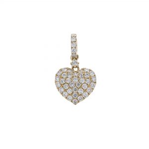 18K Yellow Gold Diamond Pendant, 0.56C