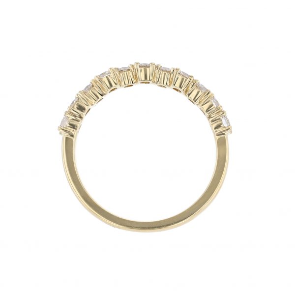 Diamond Offset Wedding Band