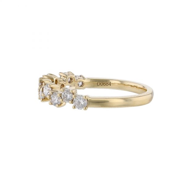 Diamond Offset Wedding Band