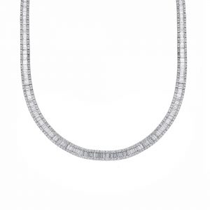 Baguette Round Diamond Necklace, 18.08ct.
