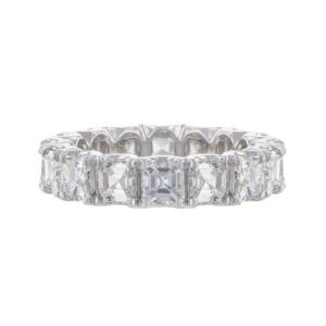 Asscher Diamond Eternity Band, 4.28ct.